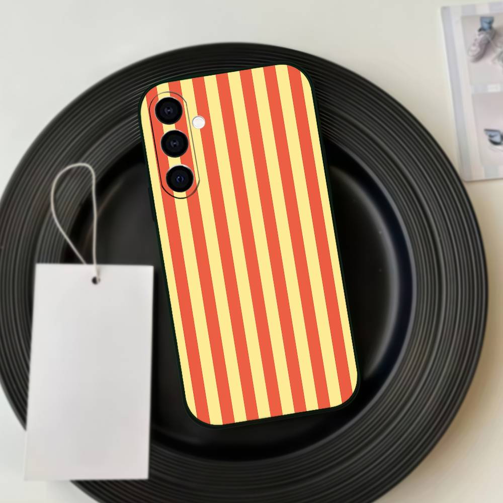 Striped Color-Blocking Art Pattern Phone Case Silicone Soft For Samsung Galaxy A73,A72,A71,A70,A53,A52,A51