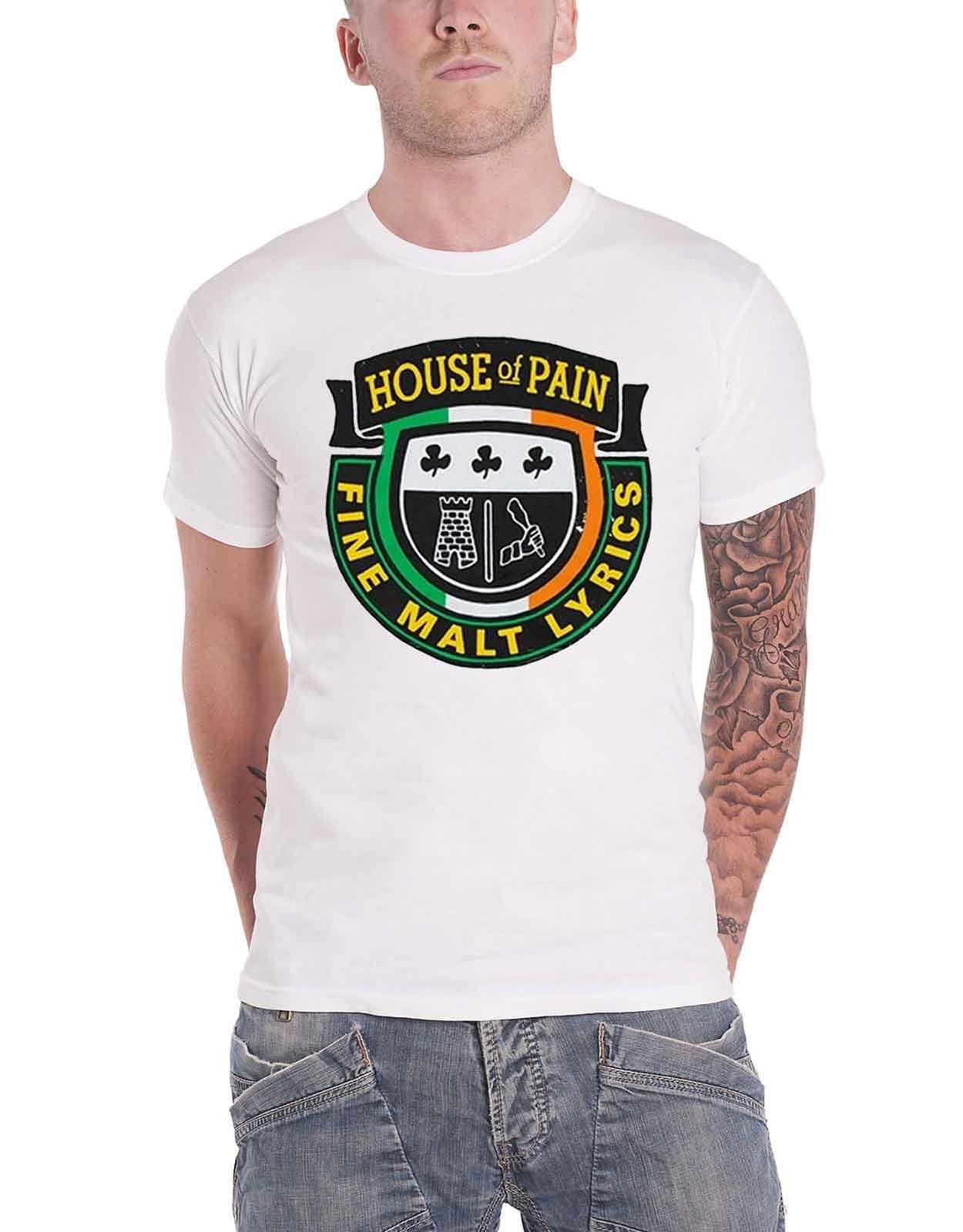 House Of Pain T Shirt Fine Malt Band Logo new Official White Unisex T-Shirt XL