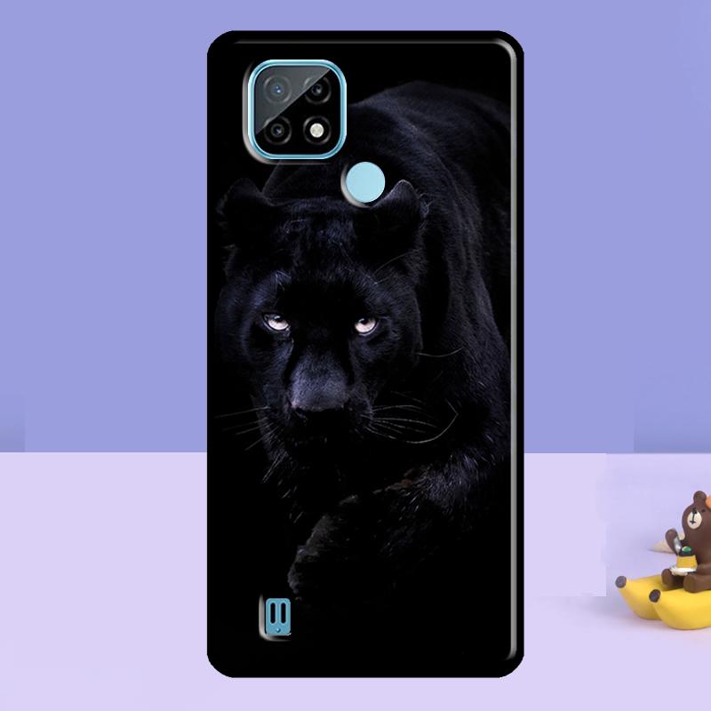 Animal Panther Case For Realme C75 C67 C61 C55 C53 C51 C35 C21Y C25S GT 7 Pro 6 6T 10 11 12 13 14 Pro Plus