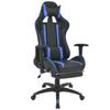 Day and Night - Day and Night Racing Reclining Office Chair with Blue Footrest