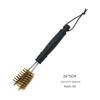 ZISIZ Double-Headed Wooden Handle BBQ Brush