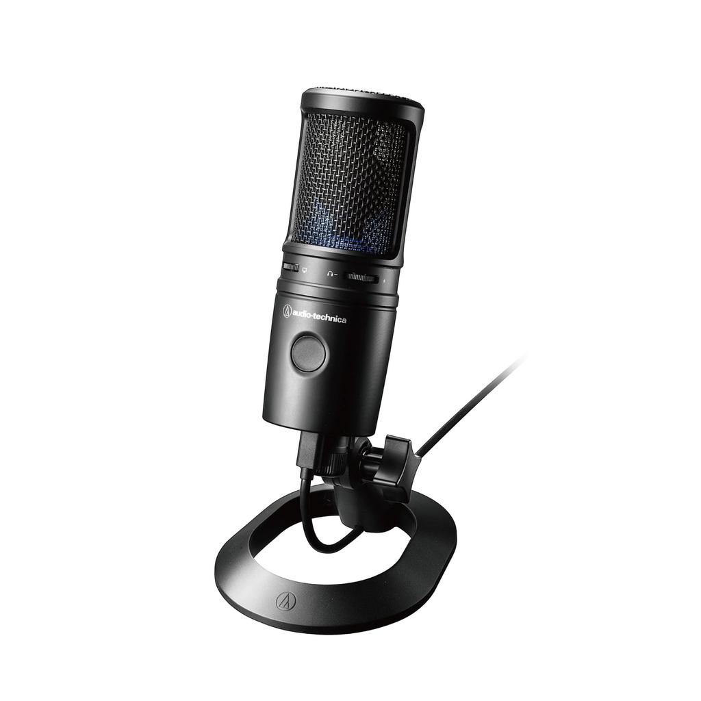Condenser Microphone with Mute Volume Earphone No Driver Gaming and Streaming USB Microphone for Content and and PS5 Audio-Technica AT2020USB-X