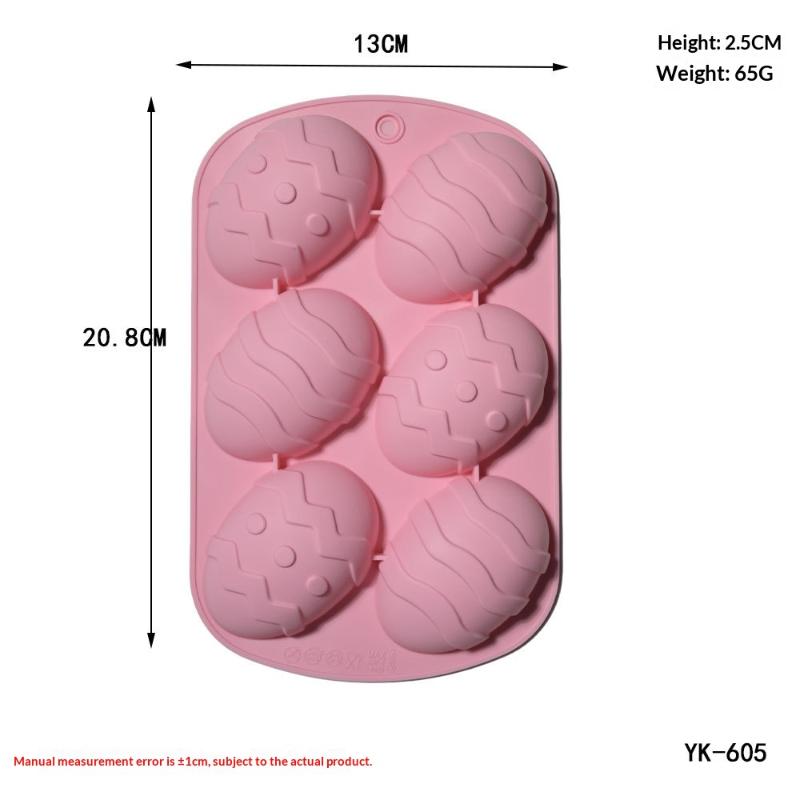 Easter Bunny Egg Shaped Silicone Cake Cookies Mold Chocolate Candy Baking Tool For Easter Kids Birthday Party Diy Decoration