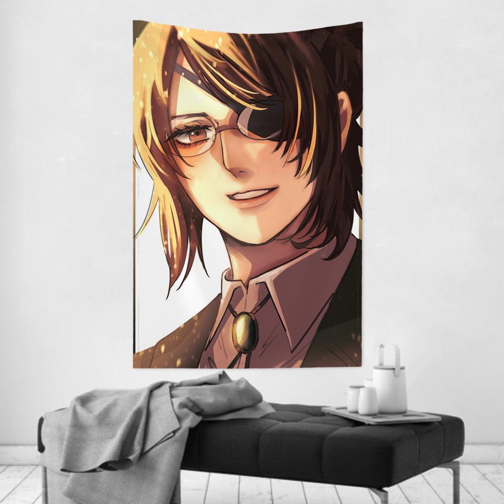 Hange Zoe Anime Attack On Titan Tapestry Room Decor Wall Cloth Party Hanging Background Room Decor Baby Room
