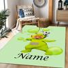 Green Alien Adventure Personalized Name Carpet Design for Outdoor Hallway Dining Room Kitchen Anti-slip Rug Decorate Offices