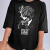 Summer Fashion Tommy Shelby Peaky Blinders Shirt, Vintage Gangster TV Series Tee Hip Hop Streetwear Oversized Tshirt Short Sleeve Casual Clothing