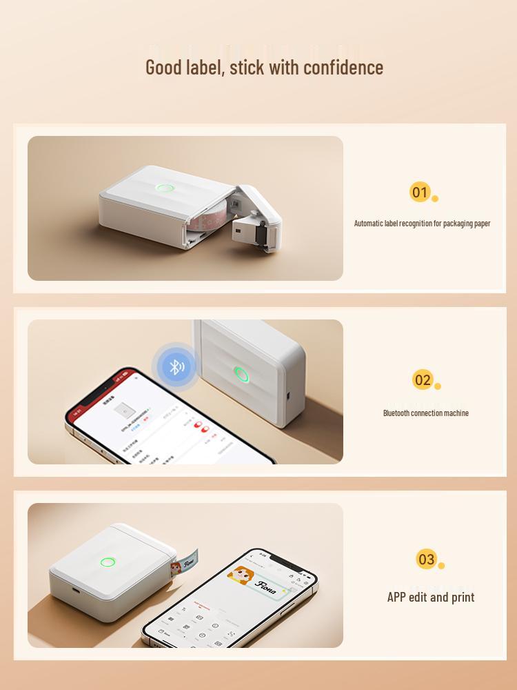 Smart 2" Portable Bluetooth Thermal Label Printer for Price Tags
