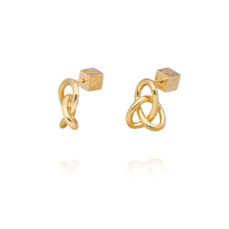 NEUF PIECE TWISTED HEART EARRINGS / SMALL