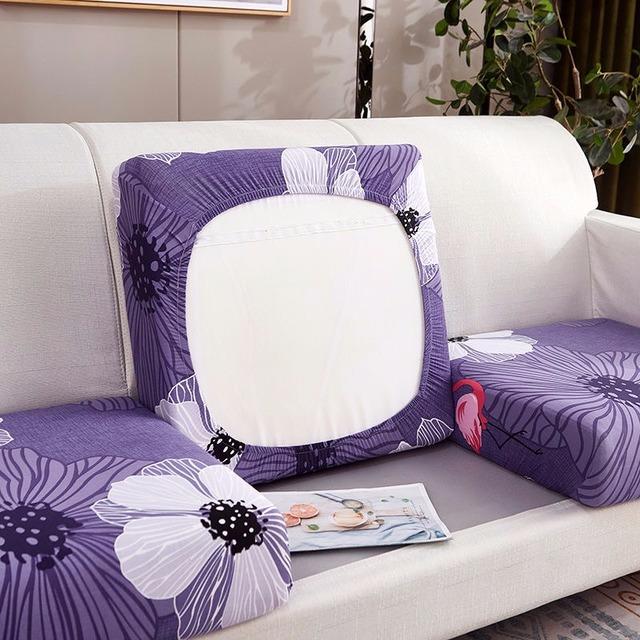 Airldianer Druck Sofa Sitzkissenbezug Möbel Schutz Hussen Ecksofa Hülle Elastische Couch Hülle 10 Größen für Zuhause Normal Size1(S)-1pc
