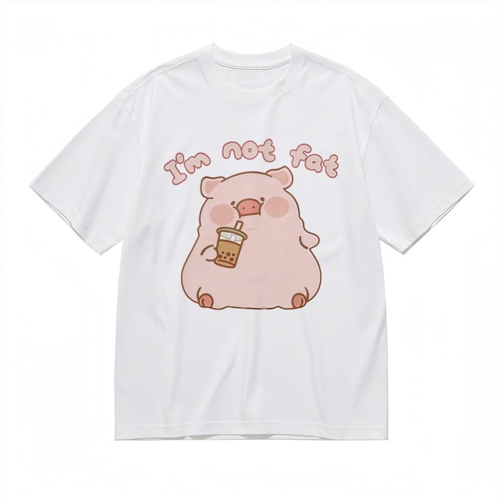 

Women s Comfy Slight Stretch Classic T-Shirt Animal Drink Design Printed Tee 3XL