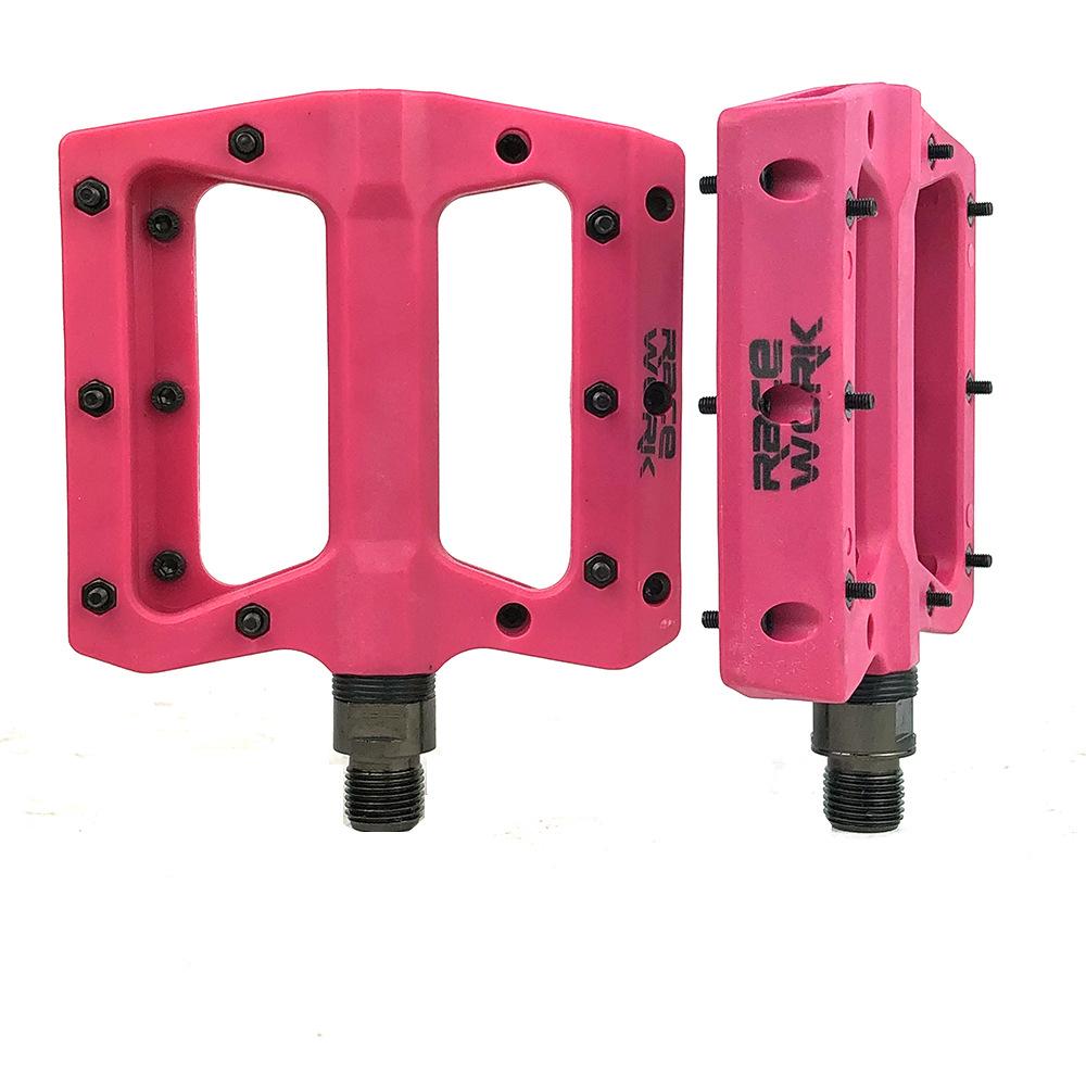 RACEWORK Road Bike Pedals Ultralight Nylon Fiber Pedal Seal Bearing Anti-Slip MTB Road Bike Bicycle Parts