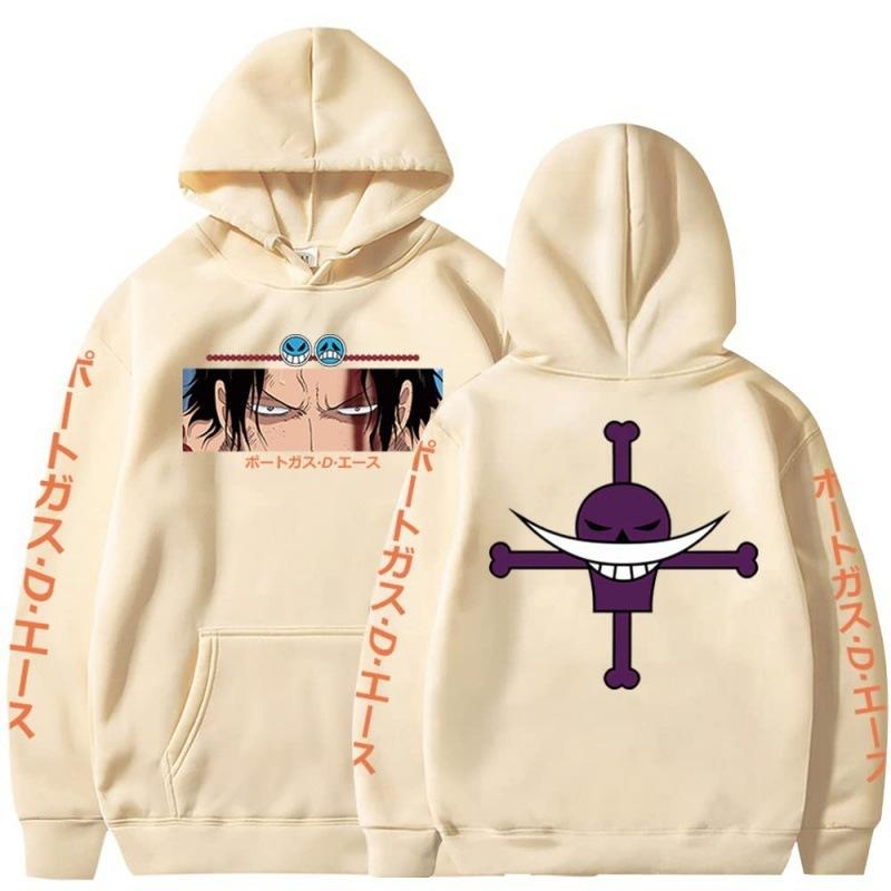 Ace, Anime Peripheral Print Sweater Spring And Autumn Men'S And Women'S Casual Long-Sleeved Hoodie Anime