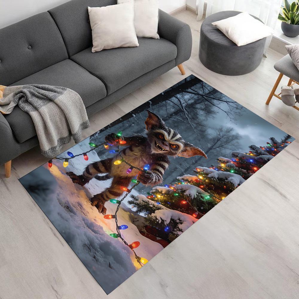 Gremlins Floor Mat Perfect for Dormitory Outdoor Hallway Entryway Antislip Carpet Decorate Offices Best for Christmas
