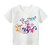My Little Foal 202526 Summer Anime Pattern 100 Cotton Childrens and AdultApplicable TShirt Breathable Casual LooseFitting