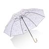 Floral Print Three-Fold Sun and Rain Umbrella