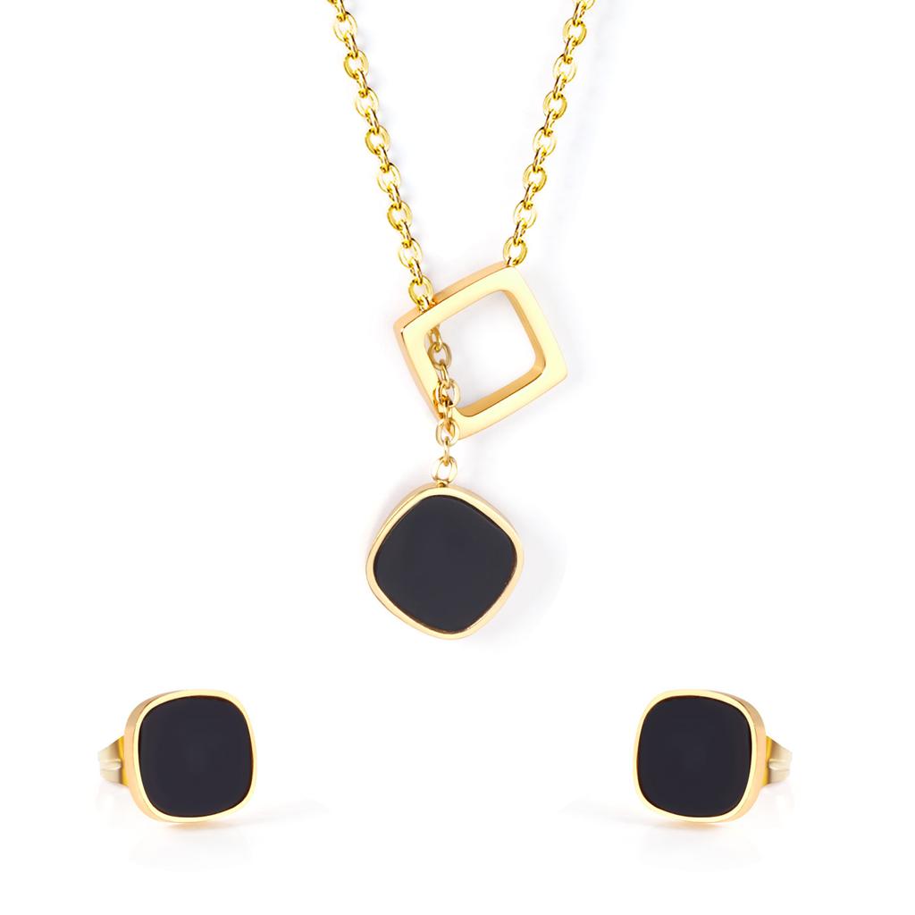 Shell Earrings And Necklace Set Simple Luxury Versatile Fashion Jewelry Suite