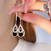 Fashionable Simple Hollow Water Droplet Earrings Party Commemorative Gifts Jewelry For Friends Exquisite Christmas And Birthday Gifts