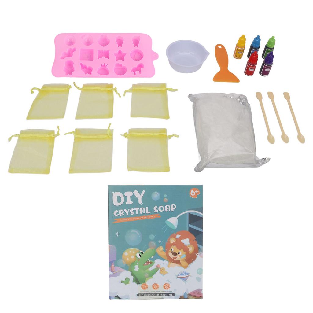 Soap Making Kit Corrosion Resistant Soft Easy Operation Cartoon Figure Animal Pattern Soap Making