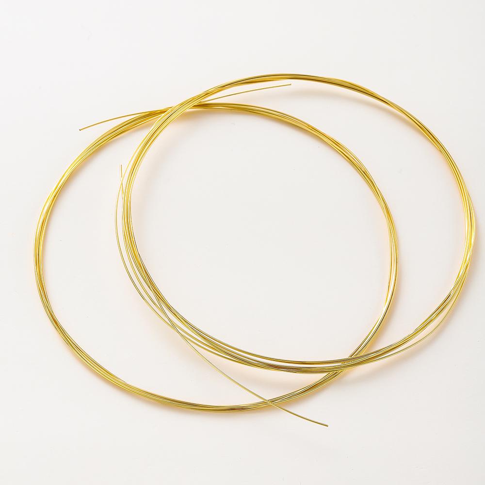 2 Meters/roll 0.4 0.5 0.6 0.7 0.8mm 14K Gold Winding Copper Thread Bracelet Crafts Cord Fitting DIY Jewelry earing Supplies