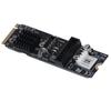 5Gbps Type E USB 3.1 Front Panel Socket M.2 M Key PCIe to USB 3.1 Front Expansion Card Adapter for Motherboard