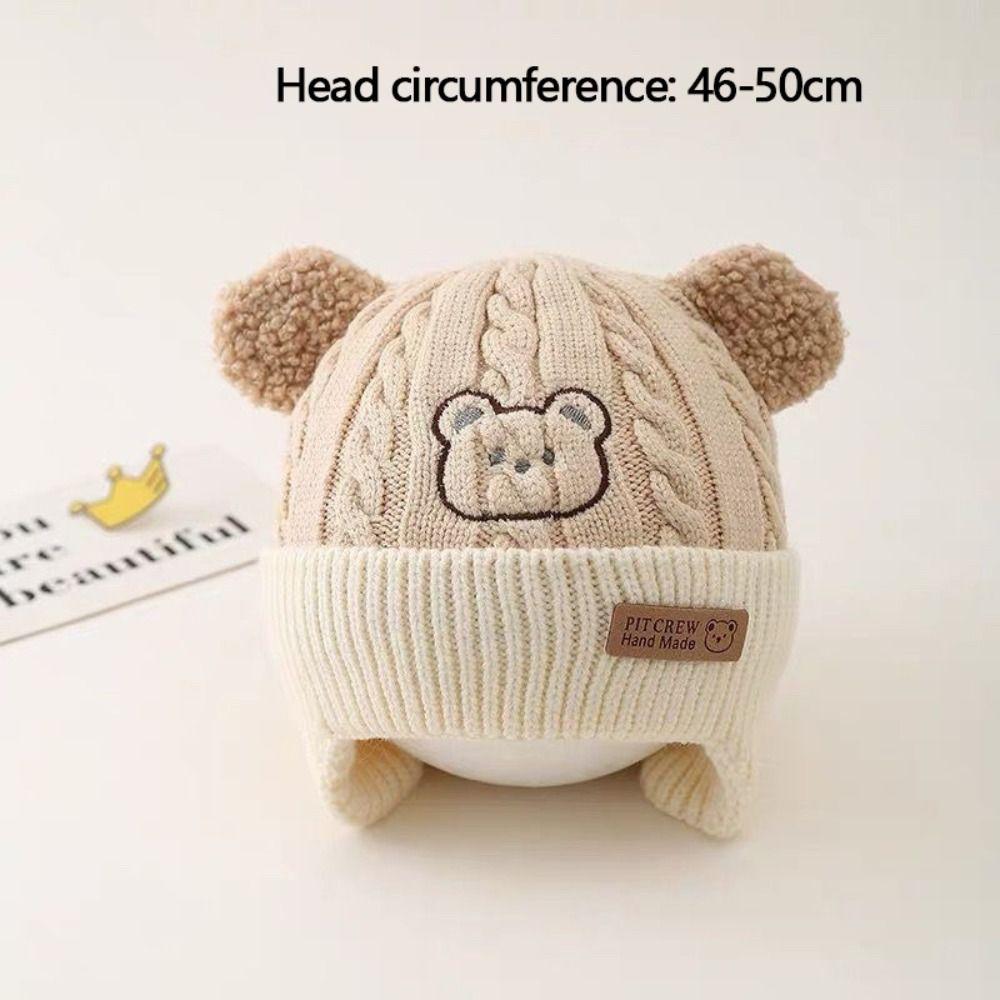 Winter Strick-Ohrenschützer Mütze Winddichte Ohrschützer Mütze Neue Haube Beanie für Baby
