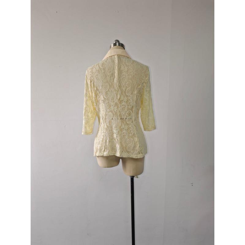 Neue Sexy Spitze Durchbrochene Dreiviertelarm Freizeitjacke für Damen