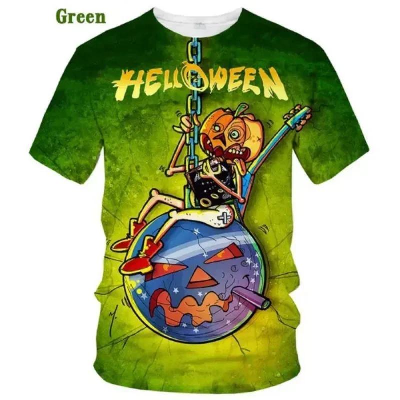 

Rock Band Helloween 3D Printed T-shirt for Men s Summer O-neck Short Sleeved Fashion Top with Cartoon Pattern Cosplay Clothing 5XL
