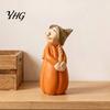 Cute Autumn Room Accents Resin Pumpkin Figure Ornaments for Home Decor, Miniature Holiday Gifts Friends Tabletop Decorations Thanksgiving Living
