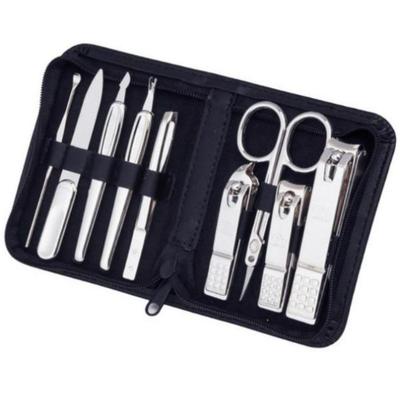 777 Louisbon Premium Nail Clipper Set – 9-Piece Black Manicure Grooming Kit
