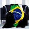 1PC Brazil Artwork Printed Soft Flannel Blanket Throw for Adult Bedroom Living Room Sofa Camping Travel Fan Gifts Christmas Gifts