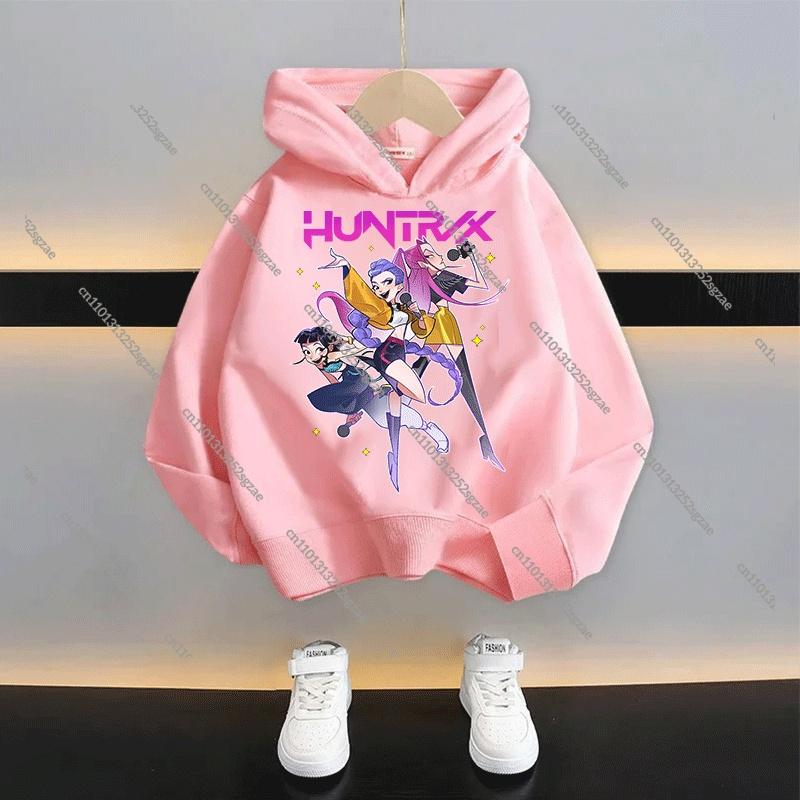 KPop Lovci démonů Dětská kreslená mikina s kapucí 2025: Stylový unisex pulovr pro kluky a holky, ležérní mikina v novém stylu