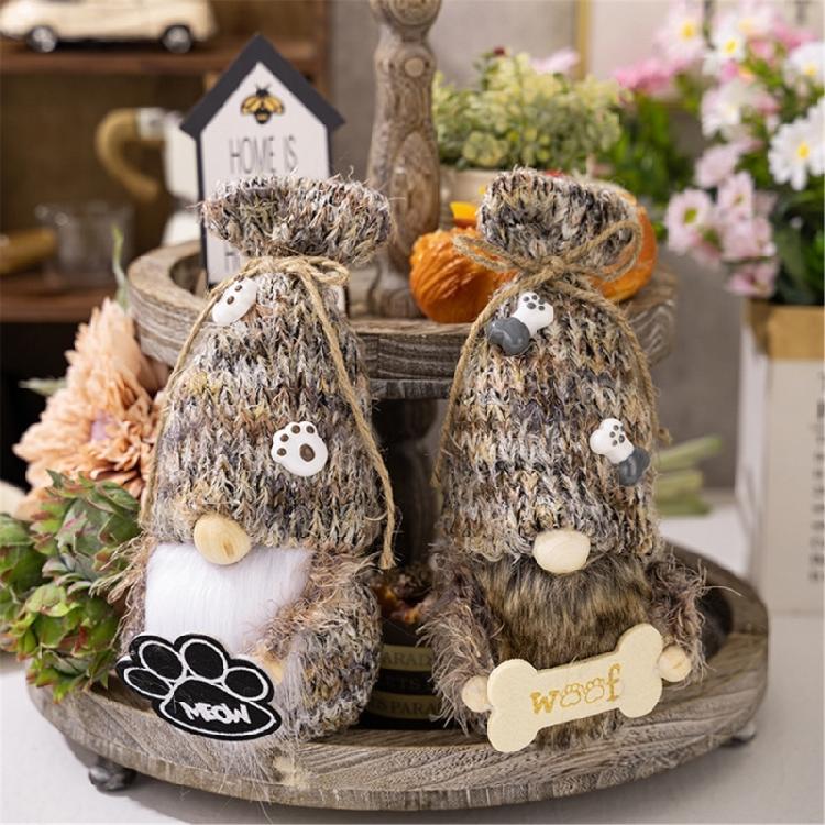 Puppie Gnome Plush Farmhouses Decorations Dog Swedish Tomte Gnome Plush Decors