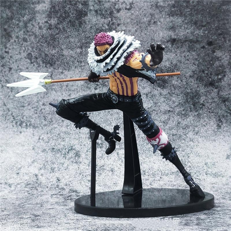 

25cm Big size Anime Figure Charlotte Katakuri PVC Action Figures KING OF ARTIST Fighting Katakuri figure Collection Toys