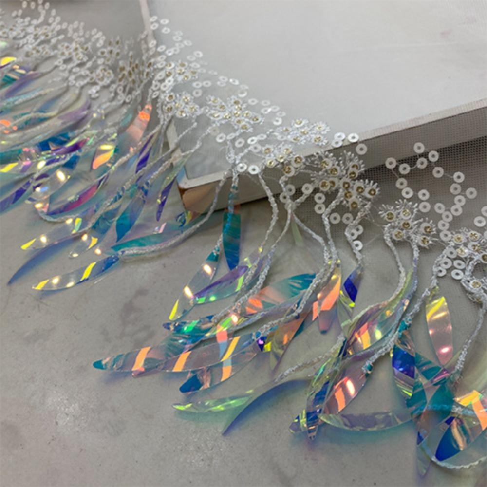 Adjustable Hip-hop Scarf Tassels Sequin Waistband Jeans Pants Decor Y2K Belt  Dance Performance