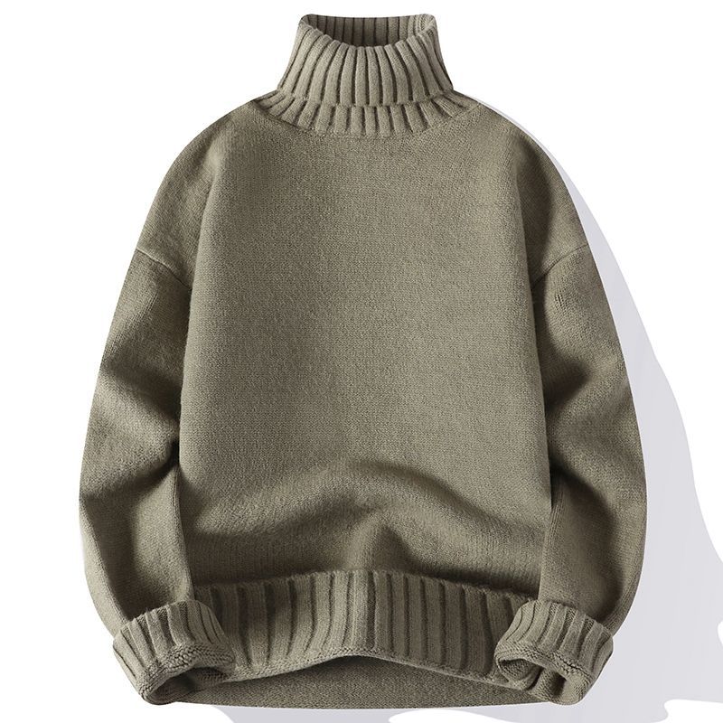 New Autumn And Winter Thick Warm Sweater Slim Fit Men'S Sweater Men'S Multi-Color Pullover Knitted Sweater