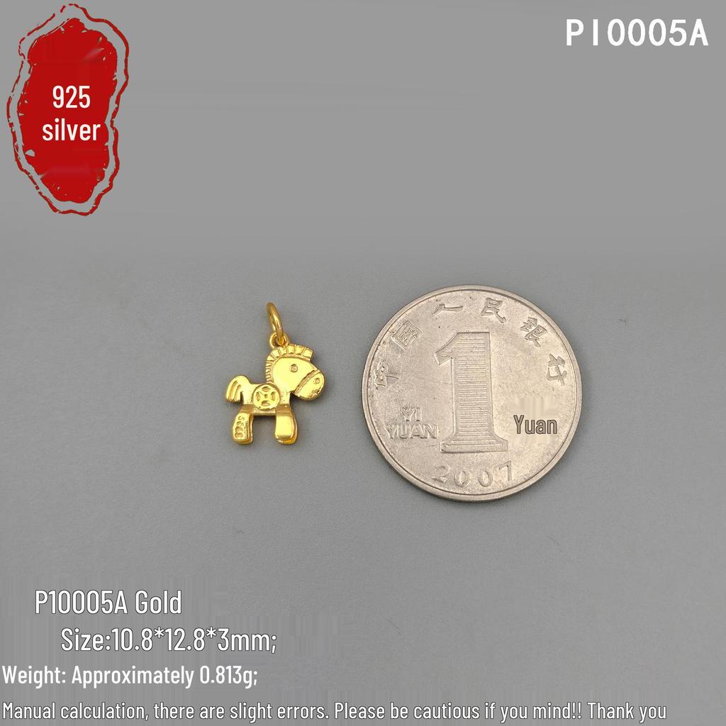 S925 Sterling Silver Money Pendant Charm with Red String Handmade Bracelet