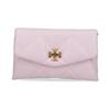 Kira Logo Chain Decorated Leather Shoulder Crossbody Wallet Women Wallet Pink 154987-651