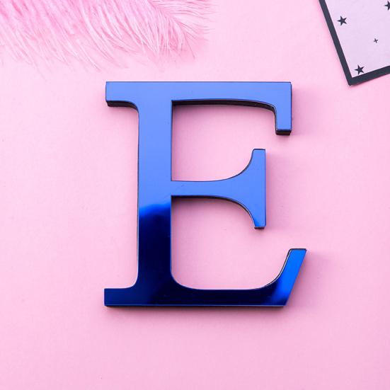 Wall Sticker Letter DIY Design Colorfast Acrylic Effect Mirror Wall Decor for Living