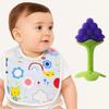Baby Zahnen & Füttern Combo – Weicher Beißring & Silikon Lätzchen (2er-Pack)