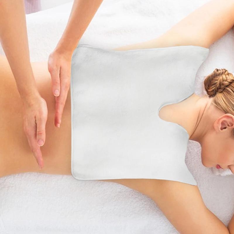 1Pc Beauty Salon Skincare Massage Towel Microfiber Custom Treatment Facial Wrap Spa Neck Face Wrap Towel Warm U Shape Soft Towel