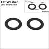 Bicycle Thru Axle Skewer Spacer M12x4mm/5mm/6mm/1.5mm/0.5mm MTB Fat Bike Shaft Skewer Washer Bike Hub Skewer Flat Spacer Washer