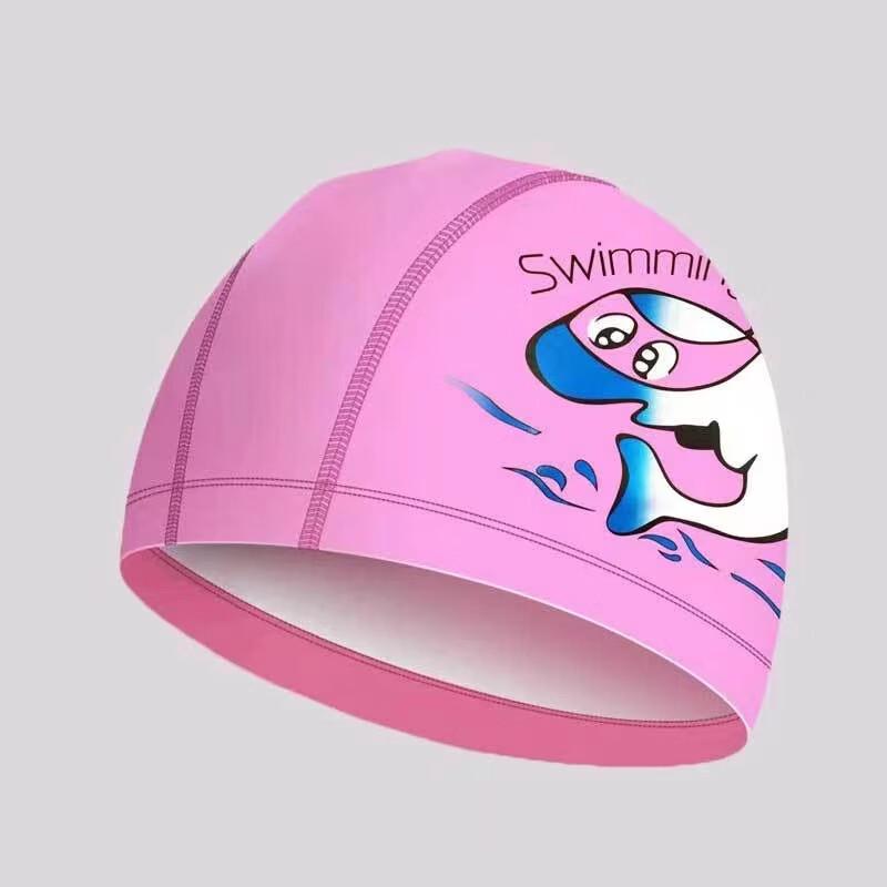 Kids  Cartoon Silicone Swim Cap with Ear Protection