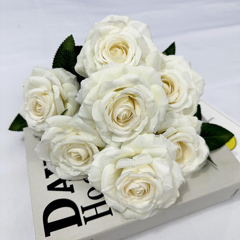 Rose Flower Artificial Wedding Hotel Restaurant Desktop Decoration Room Ornament