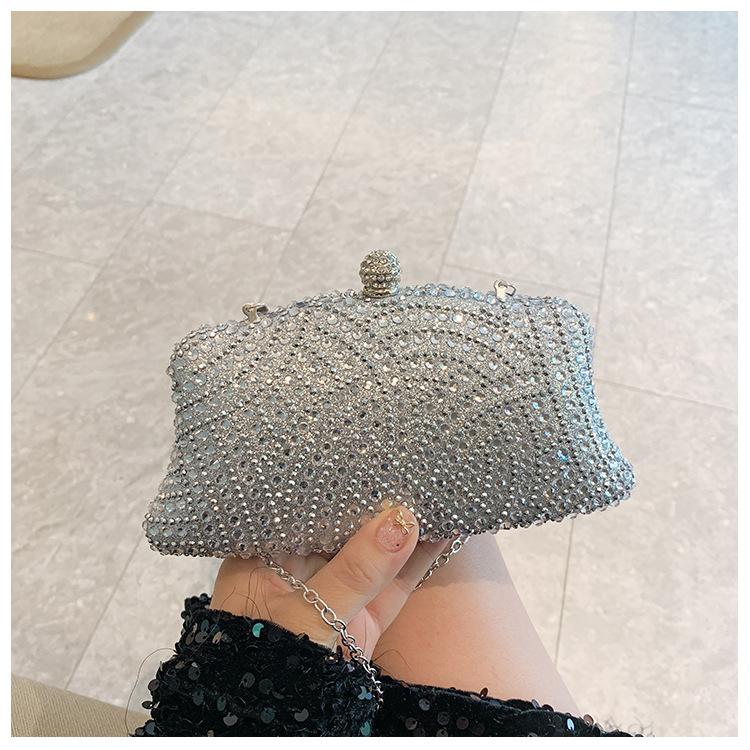 Modische Damen Glänzende Strass Dinner Tasche Kann mit Kleid Abendtasche Mode Temperament Elegante Clutch Tasche kombiniert werden
