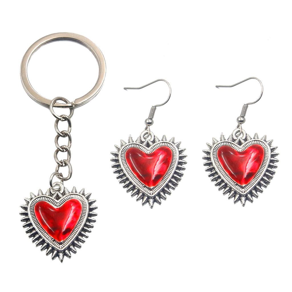 10Pcs 25X27mm Retro Gothic Peach Heart Pendant DIY Jewelry Accessories