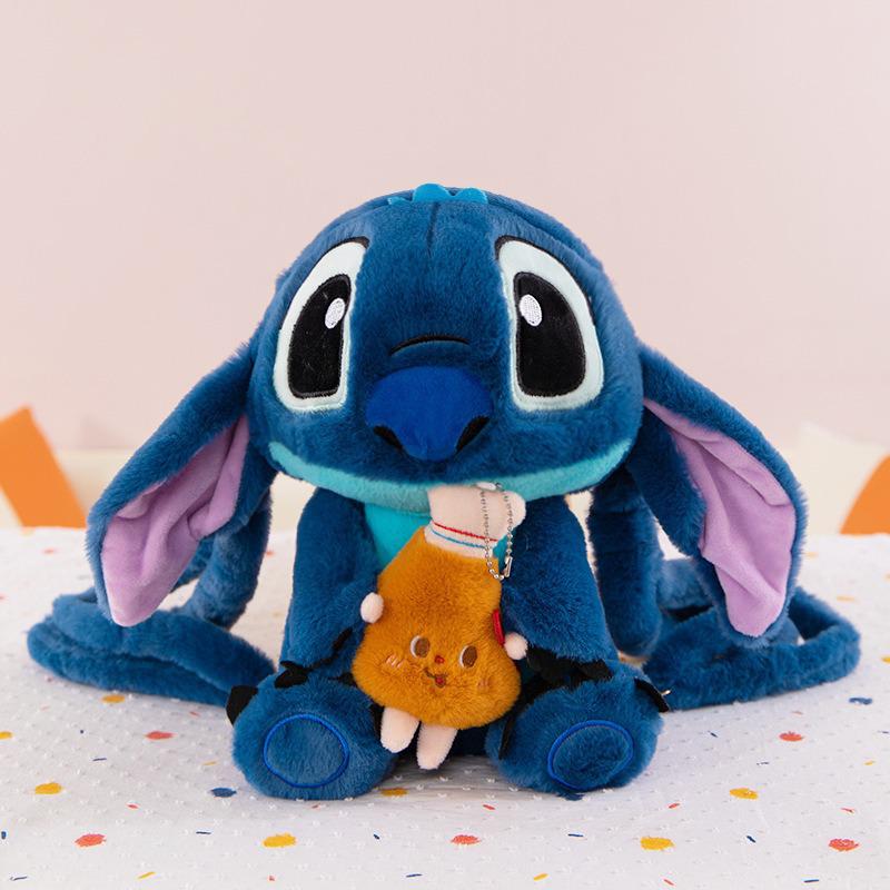 Cute Stitch Plush Backpack for Kids - Children's Storage Bag & Toy Carrier