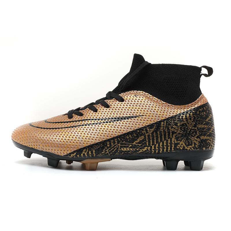 Football Shoes Men's Autumn High Top Long Nails Broken Nails Youth and Boys Professional Training 2025