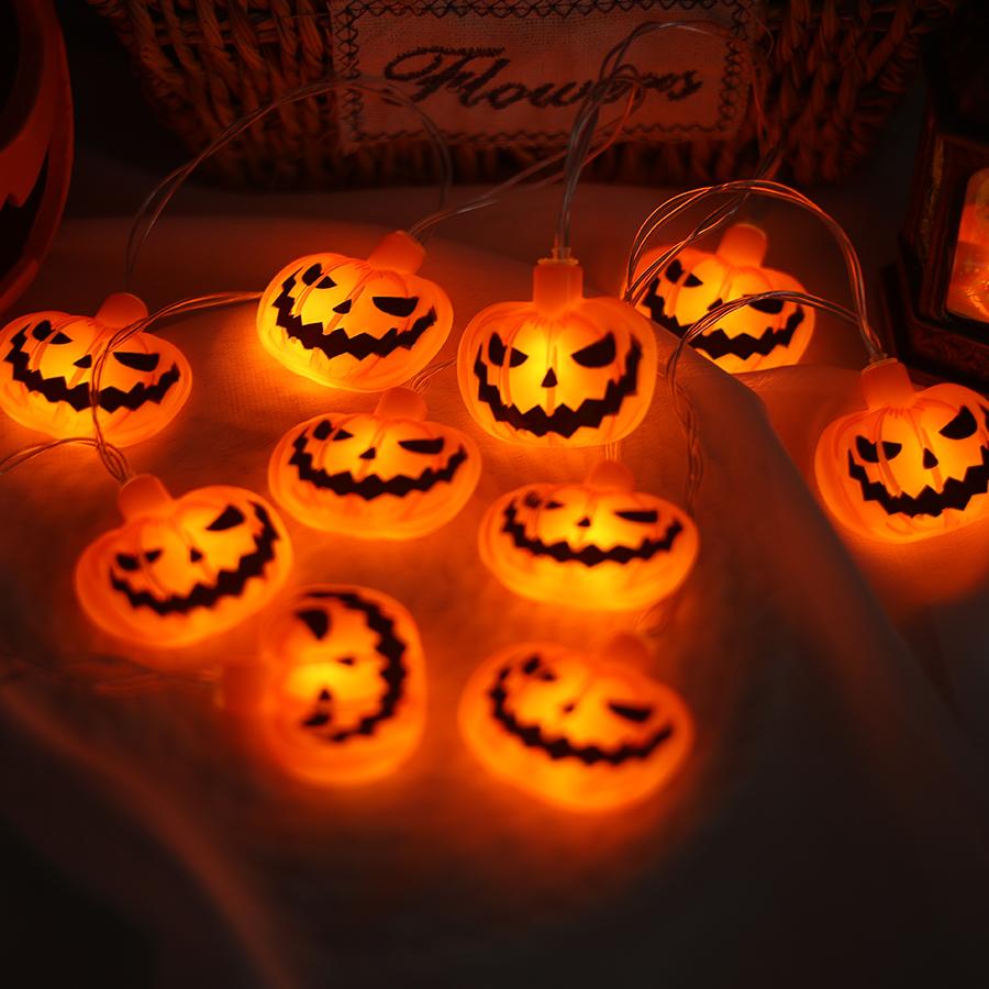 Halloween LED light string pumpkin mummy festival decoration atmosphere light outdoor courtyard scene decoration light