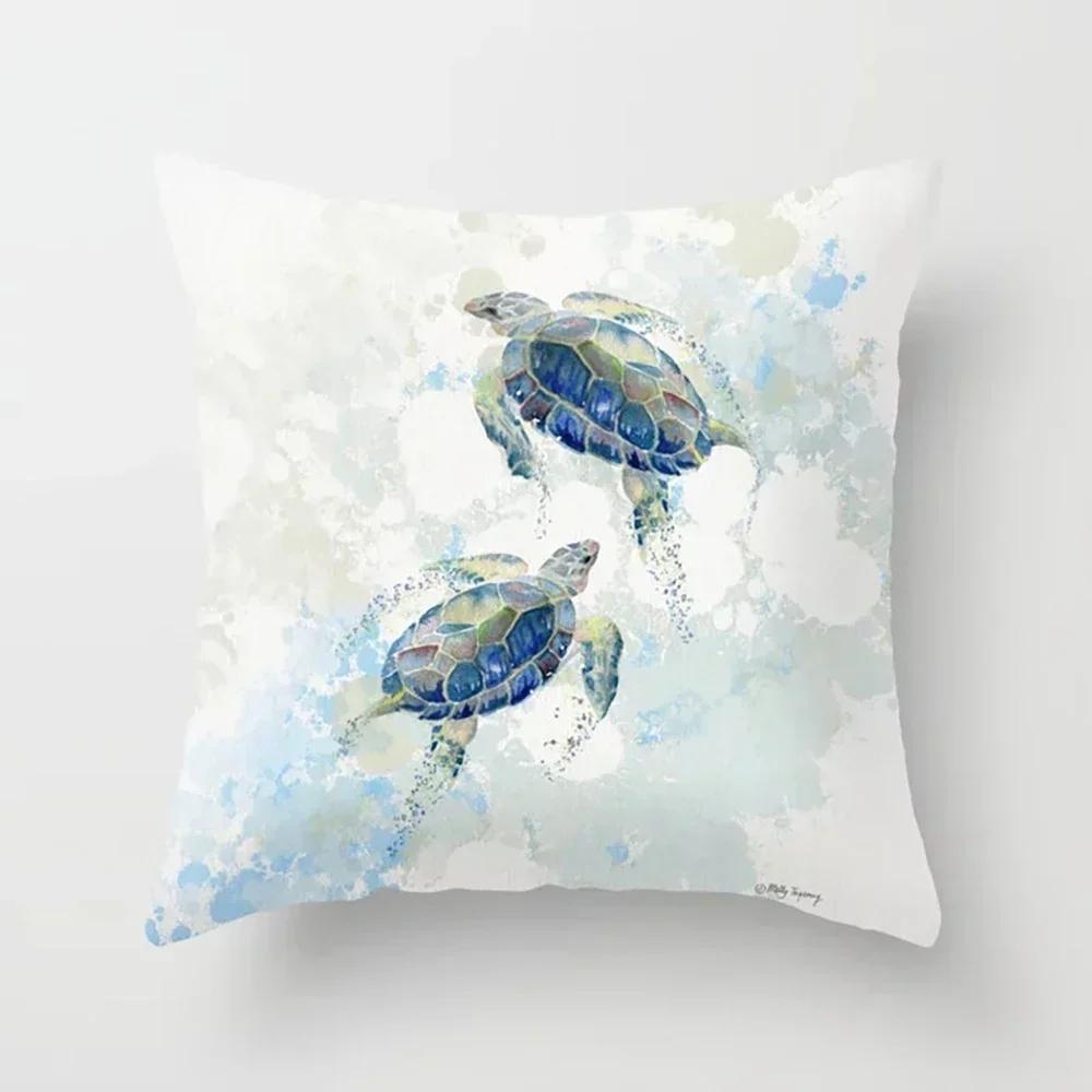45X45Cm Beautiful Scenery Pillow Case For Sofa Soft Throw Cushion Cover Decor Vintage Landscape Painting Pillowcase
