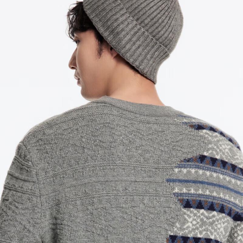 Jiumuwang Men's Wool Blend Pullover Sweater